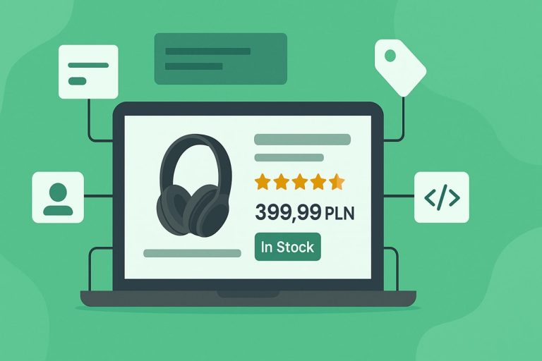 Jak wykorzystać dane strukturalne dla produktów