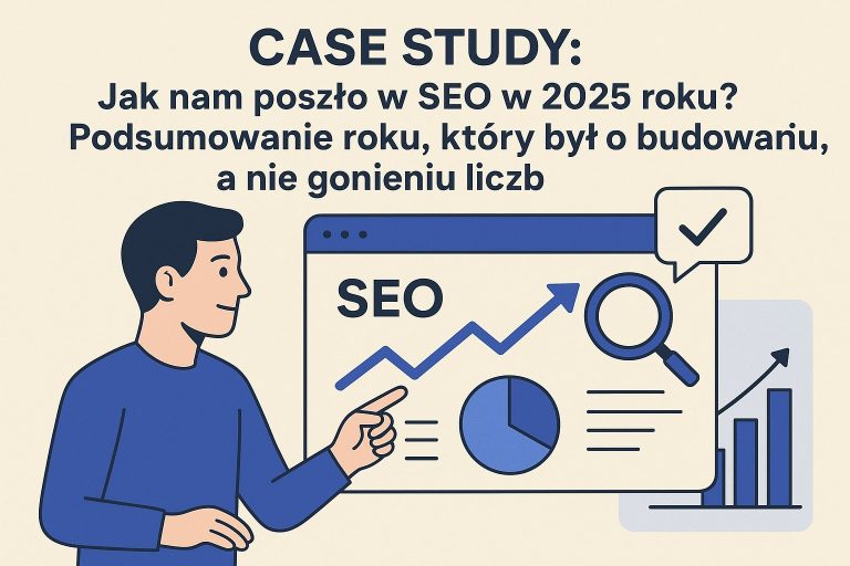 CASE STUDY Jak nam poszło w SEO w 2025 roku Podsumowanie roku, który był o budowaniu, a nie gonieniu liczb
