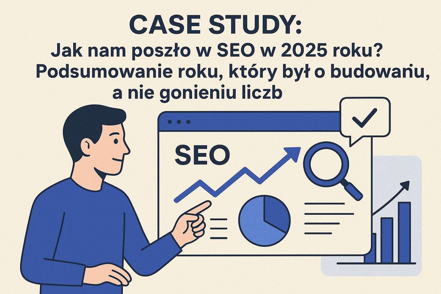 CASE STUDY Jak nam poszło w SEO w 2025 roku Podsumowanie roku, który był o budowaniu, a nie gonieniu liczb